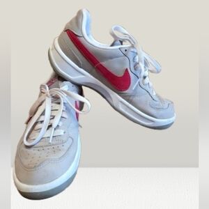 Nike Gray and Red Sneakers